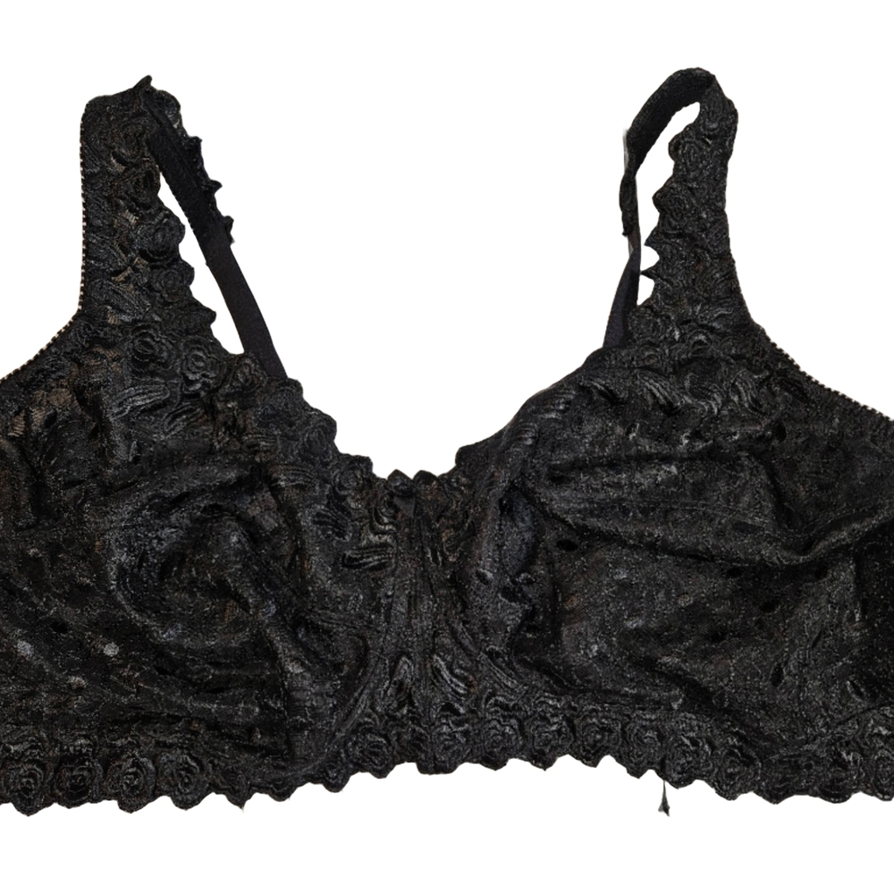 Black Lace Bra with Adjustable Straps